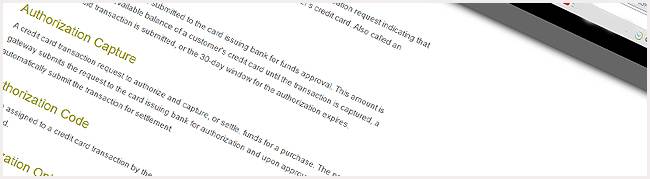 Merchant Account Glossary