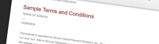 All About a Terms and Conditions Page for Your Online Store